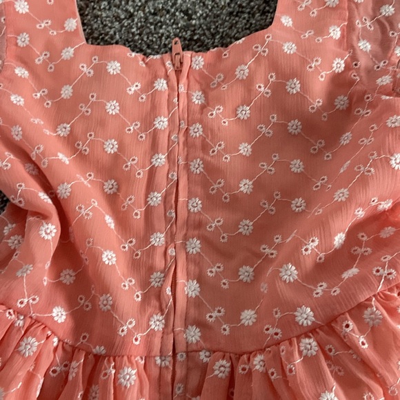 Children’s Place coral flower pattern dress size 6 - Picture 4 of 4